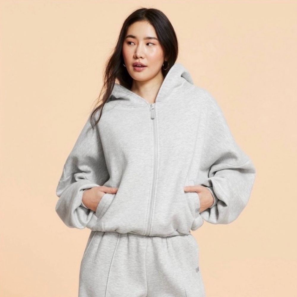 Target Blogilates Marshmallow Full Zip Hoodie